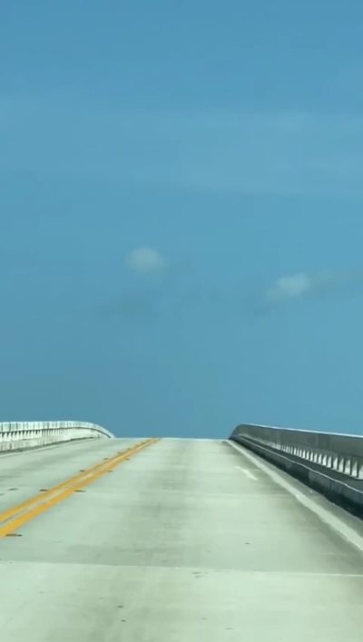 Rollercoaster Road #roadtrip #keywest #florida #sky #blue