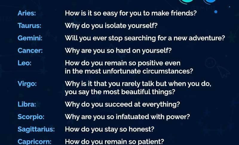 questions to determine your zodiac sign