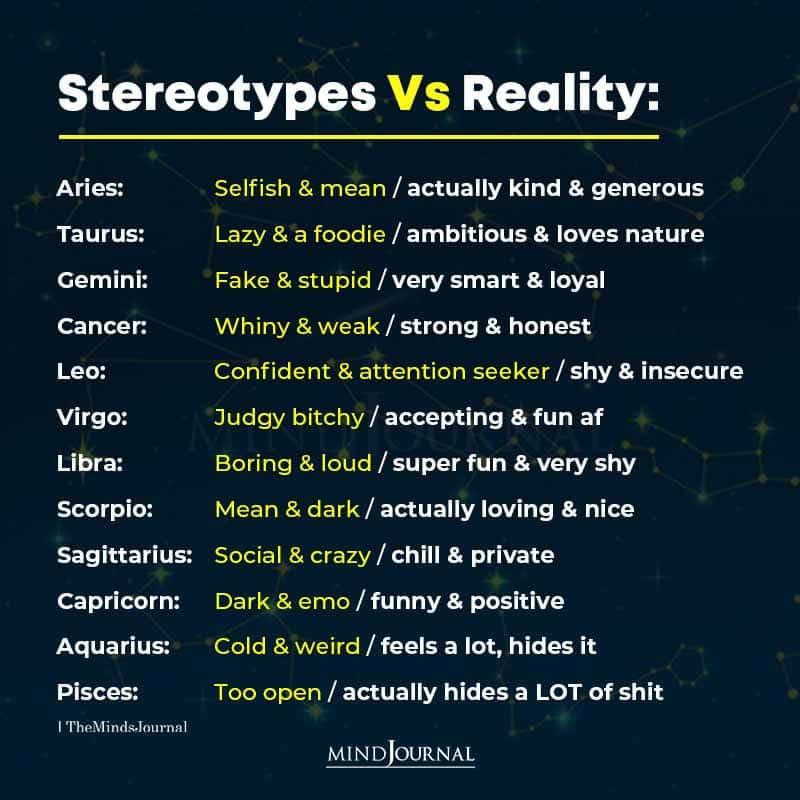 Zodiac Signs: Stereotypes Vs Reality
