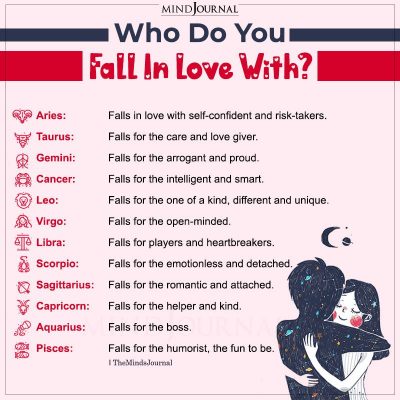 Zodiac Signs And The Type Of People They Fall In Love With