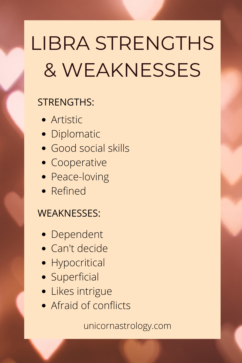 Libra Zodiac Sign Strengths and Weaknesses in Astrology