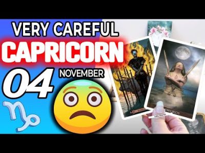 Capricorn ♑️  VERY CAREFUL 😱 😨 Horoscope for Today NOVEMBER 4 2022♑️ Capricorn tarot november 4 2022