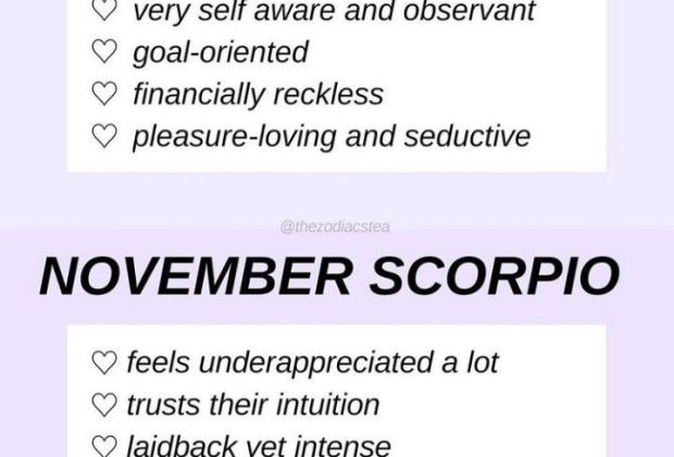 OCT. SCORPIO VS NOV. SCORPIO