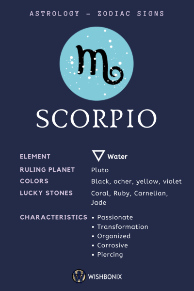 Scorpio Zodiac Sign – The Properties and Characteristics of the Scorpio Sun Sign