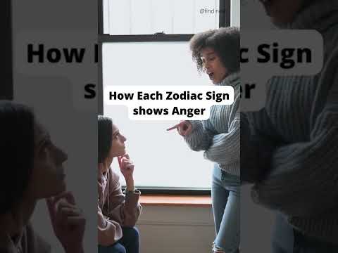 How each Zodiac Sign shows Anger | Zodiac Signs Compilation #tiktok #shorts