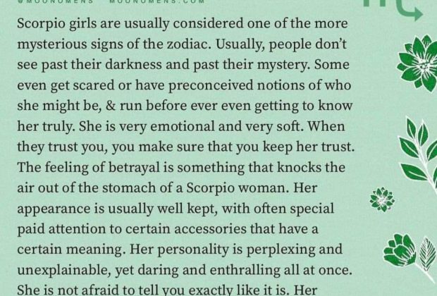 ~Scorpio girl personality~