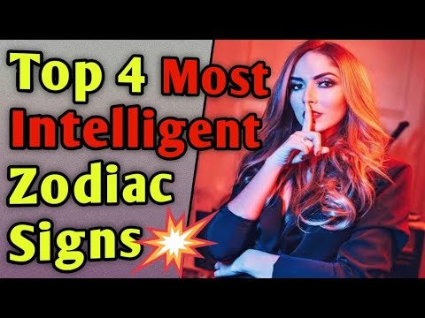 The 4 Most Intelligent Zodiac Signs | Personality Traits | Amazing Facts in Hindi | #shorts