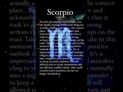 ✨Weekly Reading For The Zodiac Signs✨|Scorpio|