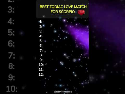 Best Zodiac LOVE Match For Scorpio😍 #shorts