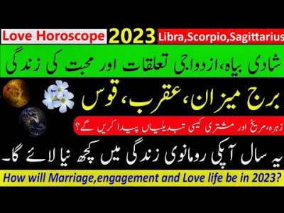 Libra,Scorpio,Sagittarius Zodiac signs|2023 Love Horoscope In Urdu2023 Kaisa rahega|Burj Mezan,Akrab