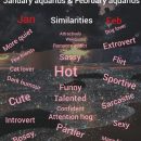 (Which one are you, or do u know an♒) The difference between Jan and feb aqua 😊❤ #aquarius I’m feb❤