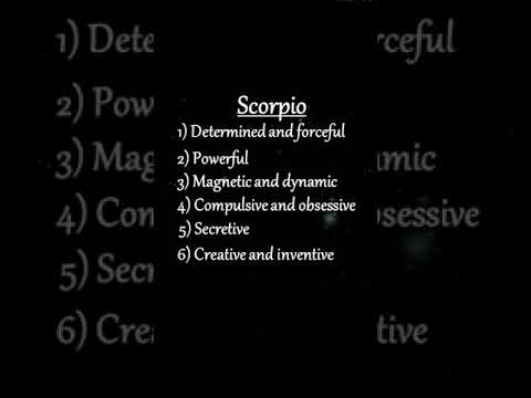 Scorpio zodiac sign secrets || all zodiac signs characteristics and traits