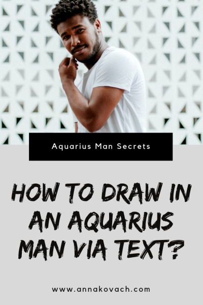 How To Draw In An Aquarius Man Via Text