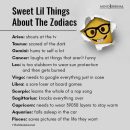 Sweet Lil Things About The Zodiacs