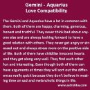 Gemini and Aquarius Love Compatibility