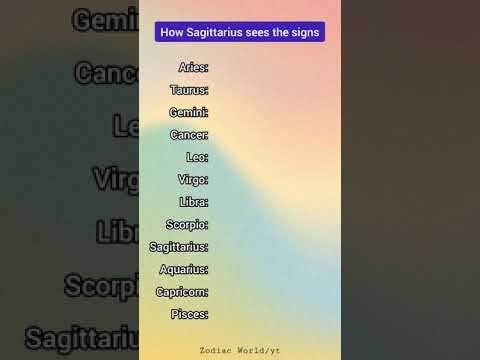 How Sagittarius sees the signs ♐ – Zodiac Signs Tiktok  #shorts #sagittarius