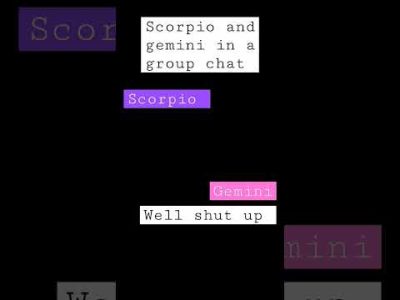 zodiac signs #scorpio #gemini #cute