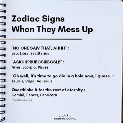 Zodiac Signs When They Mess Up