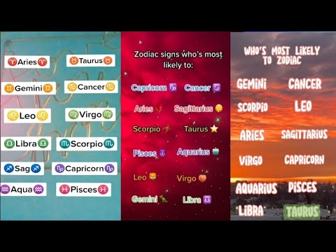Who’s most likely to Zodiac sign||Rand edition||Tiktok