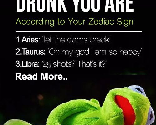 The Kind Of Drunk You Are Based On Your Zodiac Sign