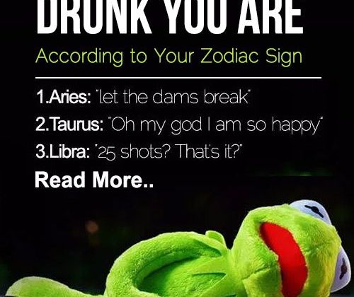 The Kind Of Drunk You Are Based On Your Zodiac Sign