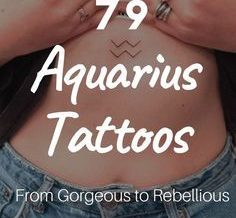 55 Unique and Gorgeous Aquarius Tattoos with Meanings