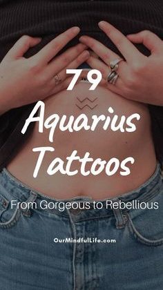 55 Unique and Gorgeous Aquarius Tattoos with Meanings