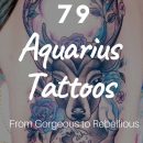 55 Unique and Gorgeous Aquarius Tattoos with Meanings