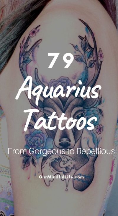 55 Unique and Gorgeous Aquarius Tattoos with Meanings