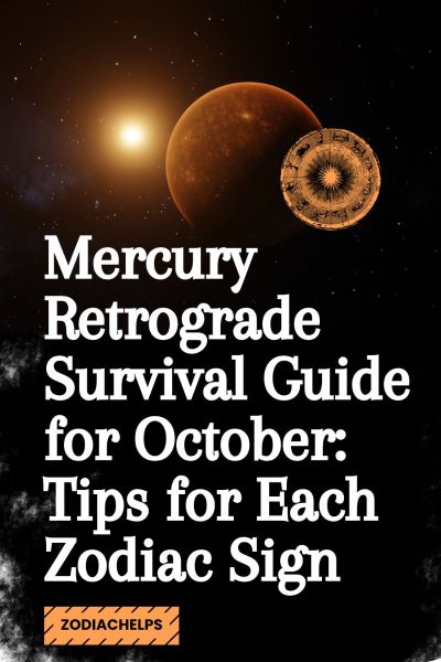 Mercury Retrograde Survival Guide for October: Tips for Each Zodiac Sign