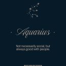 Aquarius • Zodiac Signs • Air Signs • Astrology • Horoscope