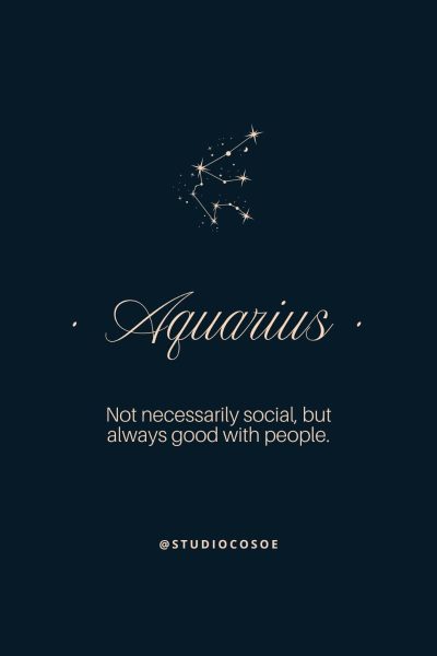 Aquarius • Zodiac Signs • Air Signs • Astrology • Horoscope