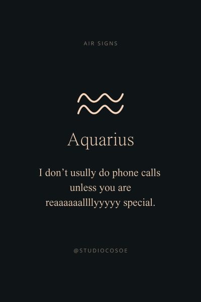 Aquarius • Zodiac Signs • Air Signs • Astrology • Horoscope