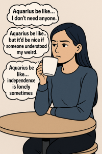 Aquarius Be Like I don't need anyone.