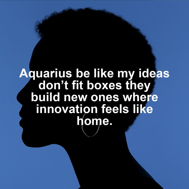 Aquarius people do you agree with that? philosophy chaos