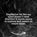 Sagittarius motivational zodiac meme about sagittarius be like my spirit doesn’t need direction it needs space to explore a...