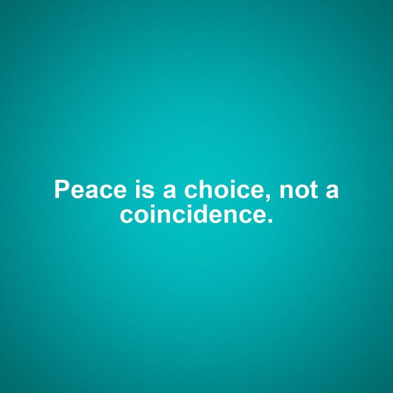 Libra motivational zodiac meme about peace is a choice, not a coincidence....